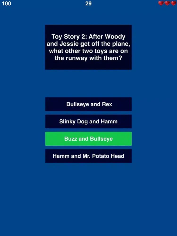 Capturas de pantalla de Trivia for Toy Story - Animated Comedy Film Quiz iPad 